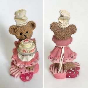 Vintage Kuddles Korner Daughter Mother Bear Cake To Mum Mini Figurine